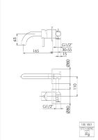 Steinberg 100 1801 Waschtisch-Armatur-Einhebelmischer,...