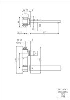 Steinberg 160 1874 3 Waschtisch-Wand-Einhebelmischer,...