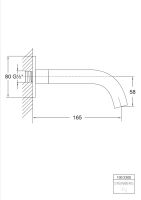 Steinberg 100 2320 Wand-Auslauf f&uuml;r Waschtisch oder...