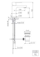 Steinberg 170 1000 1 Waschtisch-Einhebelmischer mit...