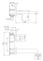 Steinberg 170 1814 3 - Waschtisch-Wand-Einhebelmischer...