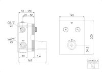 Steinberg 390 4221 3 Unterputz-Thermostat &frac34;