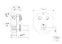 Steinberg 390 4321 3 Unterputz-Thermostat &frac34;