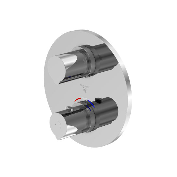 Steinberg 100 4133 3 Fertigmontageset für Unterputzthermostat mit 2-Wege-Umsteller