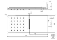 Steinberg 390 5662 Wall Rain Regenpaneel 600 mm x 250 mm,...