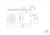 Steinberg 390 5652 Wall Rain Regenpaneel 600 mm x 250 mm,...