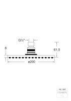 Steinberg 100 1687 Regenbrause &oslash; 200 mm x 8 mm