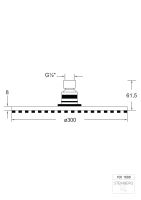 Steinberg 100 1688 Regenbrause &oslash; 300 mm x 8 mm