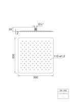 Steinberg 390 1682 Regenbrause ultraflach, 300 x 300 x 2 mm