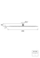 Steinberg 390 1686 Regenbrause ultraflach, &oslash; 200 mm