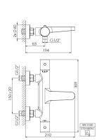 Steinberg 390 3100 Aufputzthermostat1/2 f&uuml;r Wanne