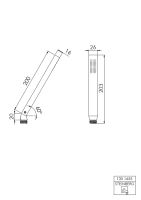 Steinberg 135 1655 Handbrause unten abgewinkelt Serie 135...