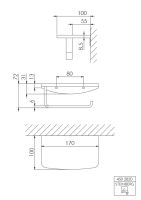 Steinberg 450 2820 Papierhalter mit Ablage