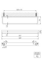 Steinberg 450 2600 Badetuchhalter 562 mm