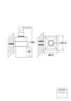 Steinberg 460 8002 Wand-Seifenhalter aus Messing, mit...