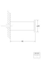 Steinberg 650 2450 Handtuchhaken, aus Messing