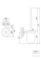 Steinberg 650 2911 B&uuml;rstengarnitur, mit satiniertem...