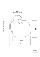 Steinberg 650 2800 Papierhalter mit Deckel