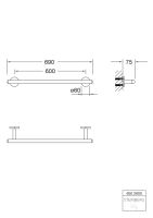 Steinberg 650 2600 Badetuchhalter 600 mm