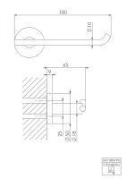 Steinberg 660 2800 RG Papierhalter aus Messing