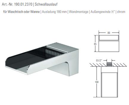 Treos 190.01.2370 Schwallauslauf