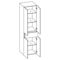 Pelipal Filo Hochschrank 50 x 33 x 185 cm