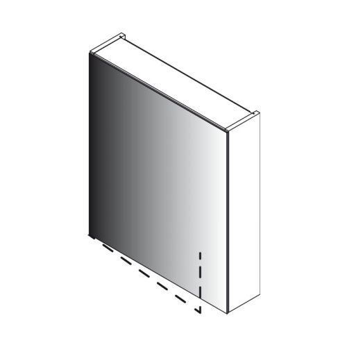 Lanzet Spiegelschrank L0 - 1 Türe links 60 cm verschiedene Farben