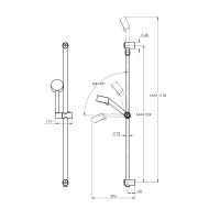 Treos Brausegarnitur mit Brausestange