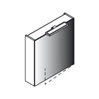 Lanzet Spiegelschrank 1 T&uuml;re  rechts 60 cm...