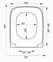 kompatibler WC Sitz Wien  passend für verschiedene WC Modelle, weiß