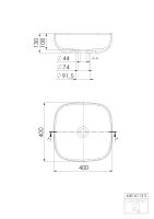 Steinberg Serie 440 6113 Aufsatzschale quadratisch aus...