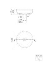 Steinberg Serie 440 6115 Aufsatzschale rund aus Solid...