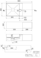 Steinberg Serie 443 7120 W Wandwaschtisch aus Solid Surface