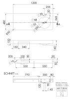 Steinberg Serie 449 7120 W Wandwaschtisch aus Solid Surface