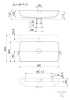 Steinberg Serie 449 7300 Wandwaschtisch aus Solid Surface