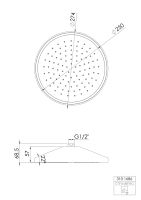 Steinberg 310 Kopfbrause mit LED-Beleuchtung