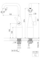 Steinberg 315 Waschtischarmatur