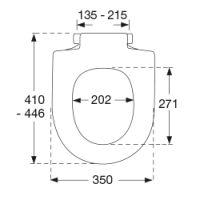 kompatibler WC Sitz Athen - passend für verschiedenen WC Modelle, weiß