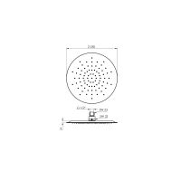 Treos Regenbrause Ultraflach 250