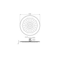 Treos Regenbrause Ultraflach 300