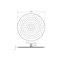 Treos Regenbrause Ultraflach 400