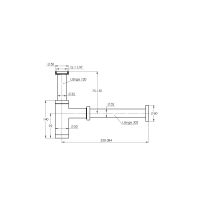 Treos Design-Siphon 1 ¼"