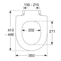 kompatibler WC Sitz Brüssel - passend für verschiedenen WC Modell, weiß