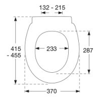 kompatibler WC Sitz Sofia  - passend für verschiedenen WC Modell, weiß