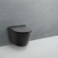 LAVABO A/S Studio Wand-Tiefspül-WC Schwarz Matt mit Sitz