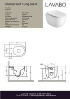 LAVABO A/S Glomp Wand-Tiefspül-WC Weiß