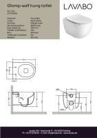 LAVABO A/S Glomp Wand-Tiefspül-WC Weiß Matt