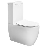 LAVABO A/S Glomp Stand-Tiefspül-WC mit Ohne Spülrand, mit Spülkasten Weiß Matt