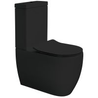 LAVABO A/S Glomp Stand-Tiefspül-WC mit Ohne Spülrand, mit Spülkasten Schwarz Matt