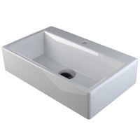 LAVABO A/S Boxo 1080 Slim Handwaschbecken, Wei&szlig;